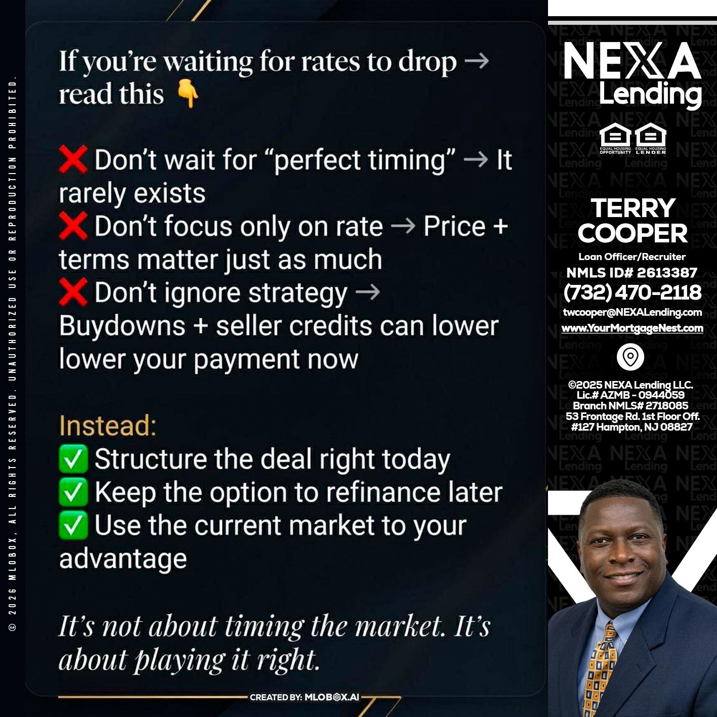 IF YOU ARE - Terry Cooper -Loan Officer/Recruiter