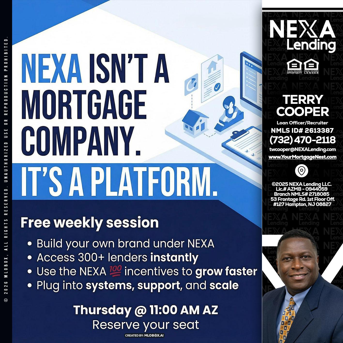 NEXA ISNT - Terry Cooper -Loan Officer/Recruiter