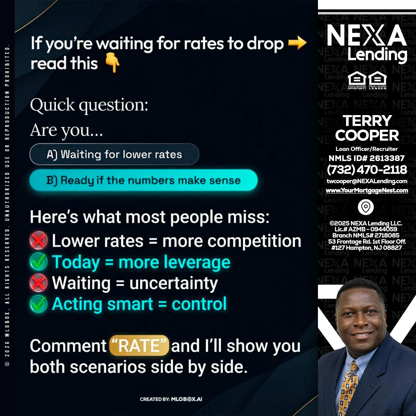 IF YOU ARE - Terry Cooper -Loan Officer/Recruiter