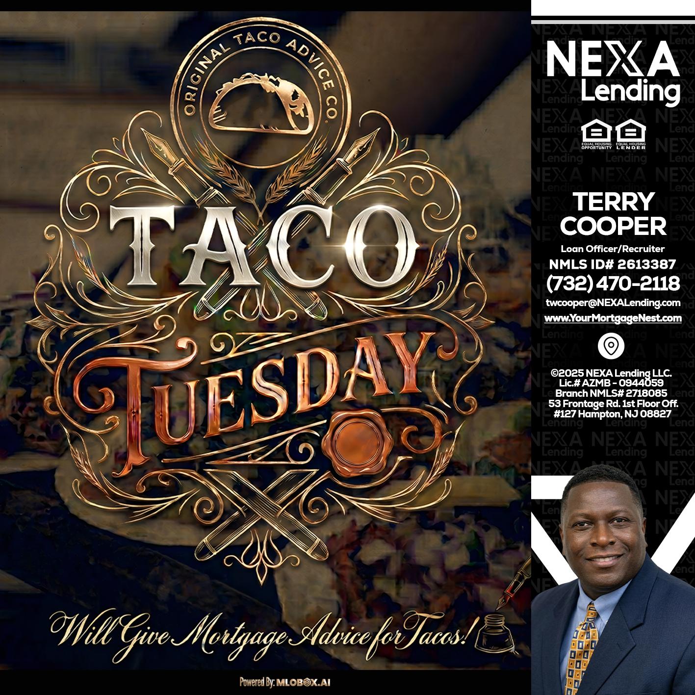 Taco Tuesday - Terry Cooper -Loan Officer/Recruiter