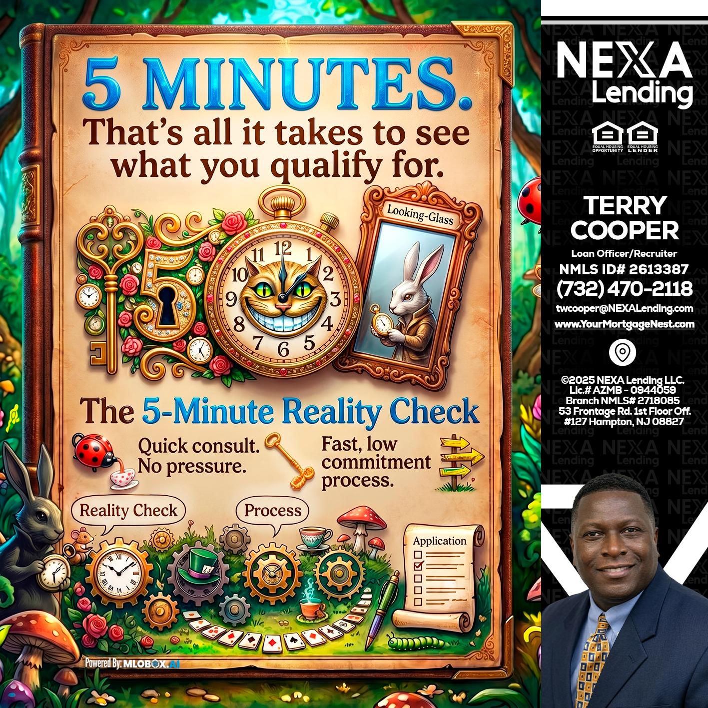 Reality Check! - Terry Cooper -Loan Officer/Recruiter