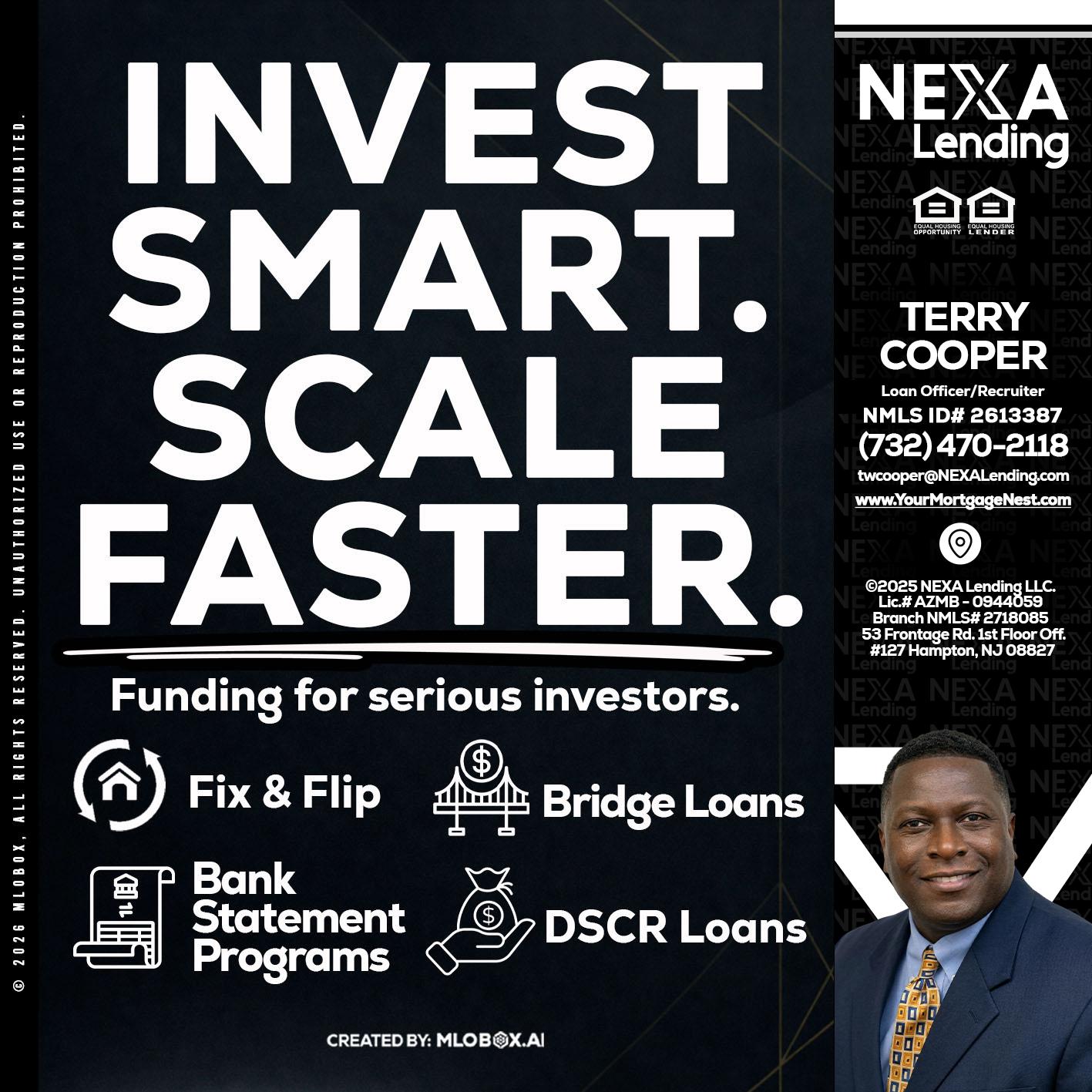 INVEST SMART - Terry Cooper -Loan Officer/Recruiter