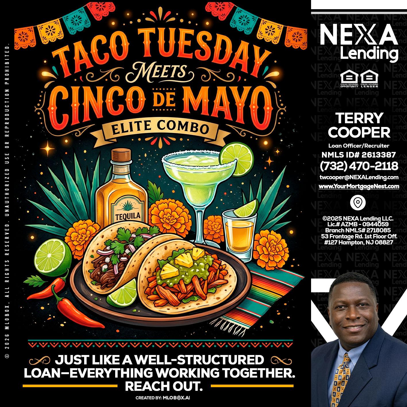 TACO TUESDAY - Terry Cooper -Loan Officer/Recruiter