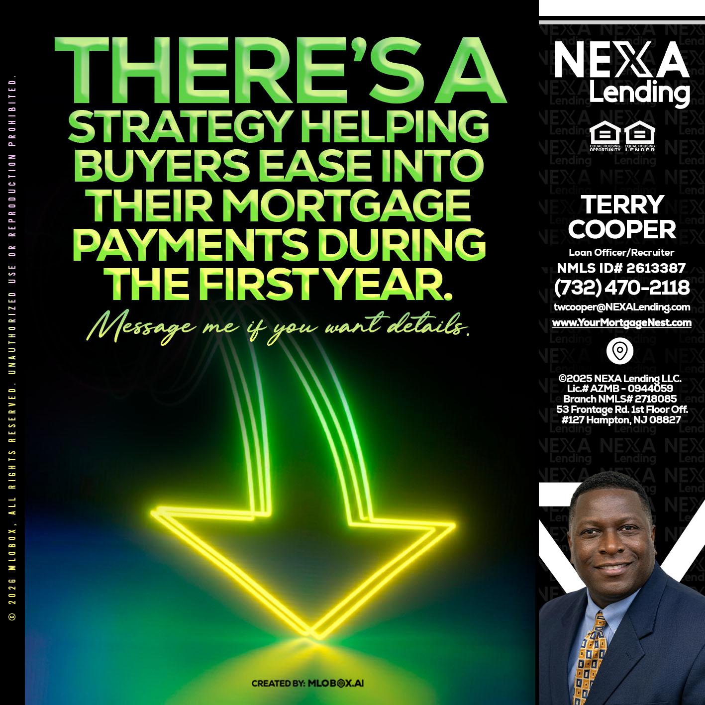 THERES A STATEGY - Terry Cooper -Loan Officer/Recruiter