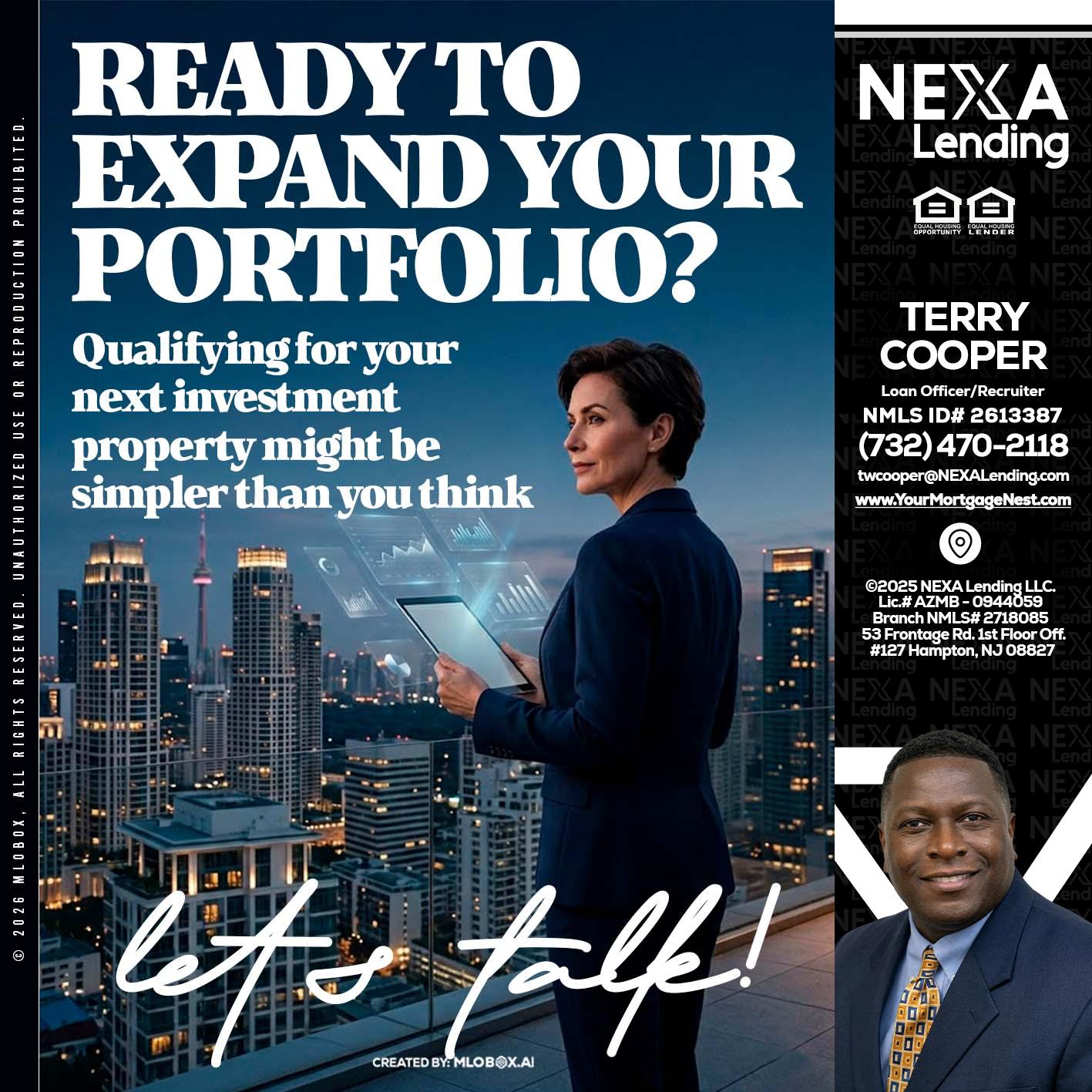 READY TO EXPAND - Terry Cooper -Loan Officer/Recruiter
