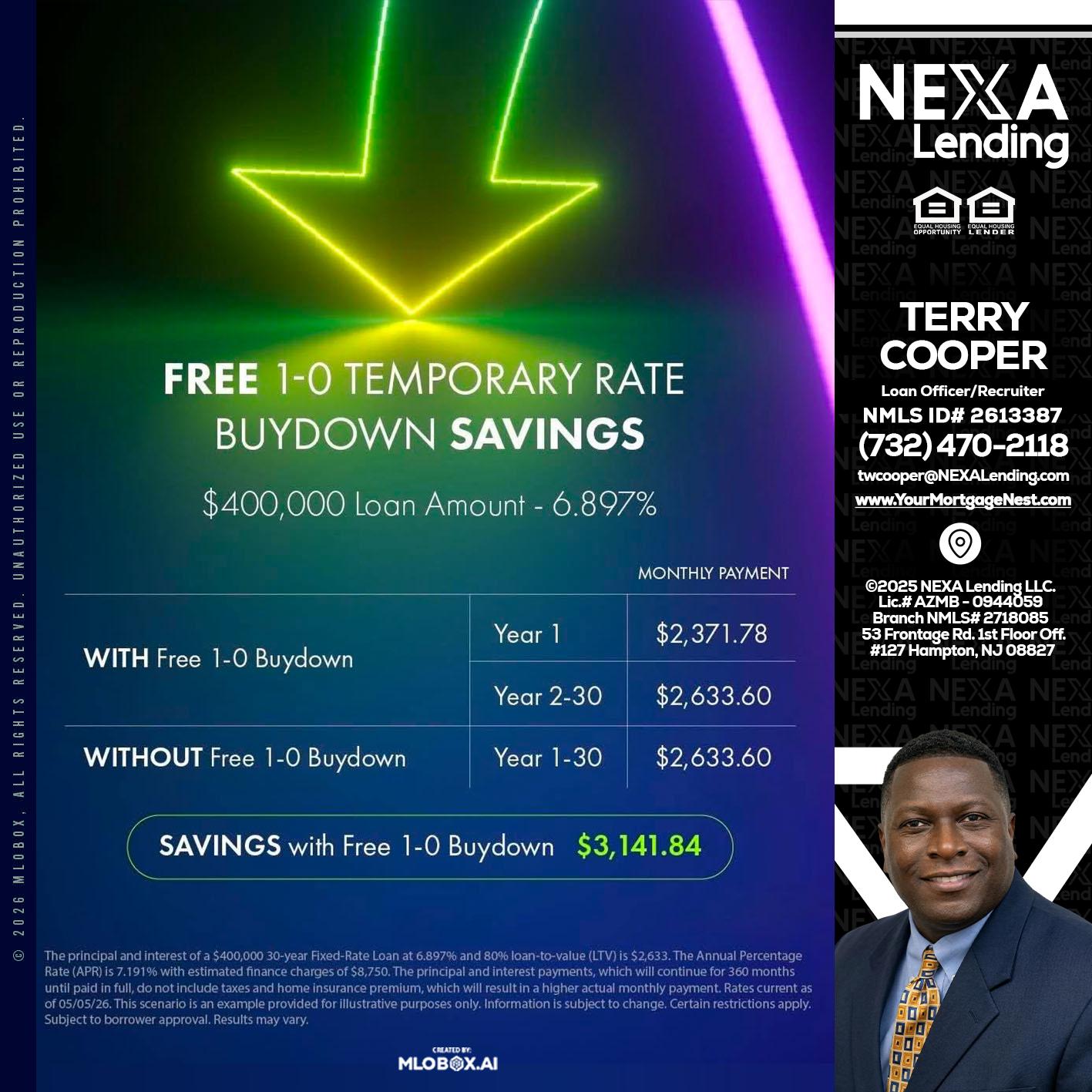 BUYDOWN - Terry Cooper -Loan Officer/Recruiter