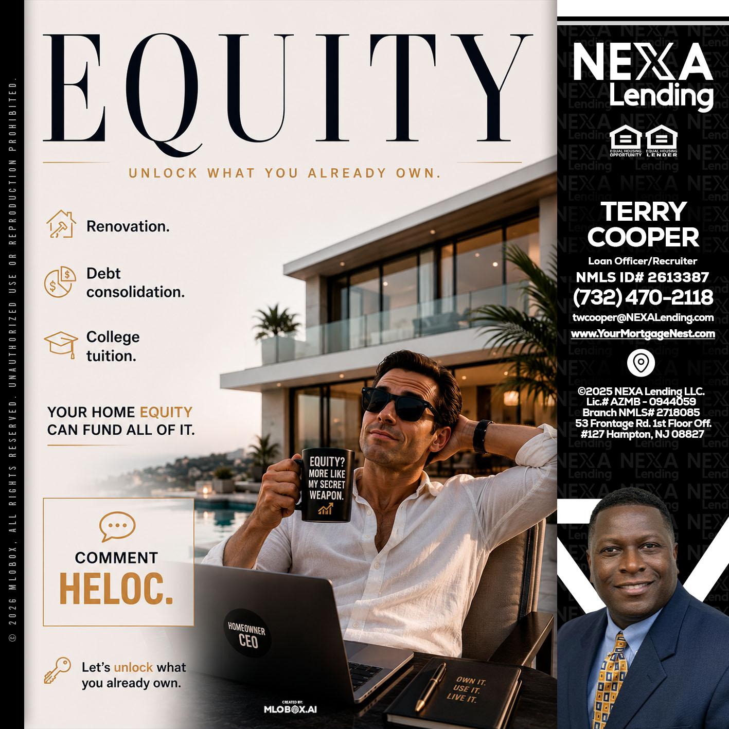 EQUITY - Terry Cooper -Loan Officer/Recruiter