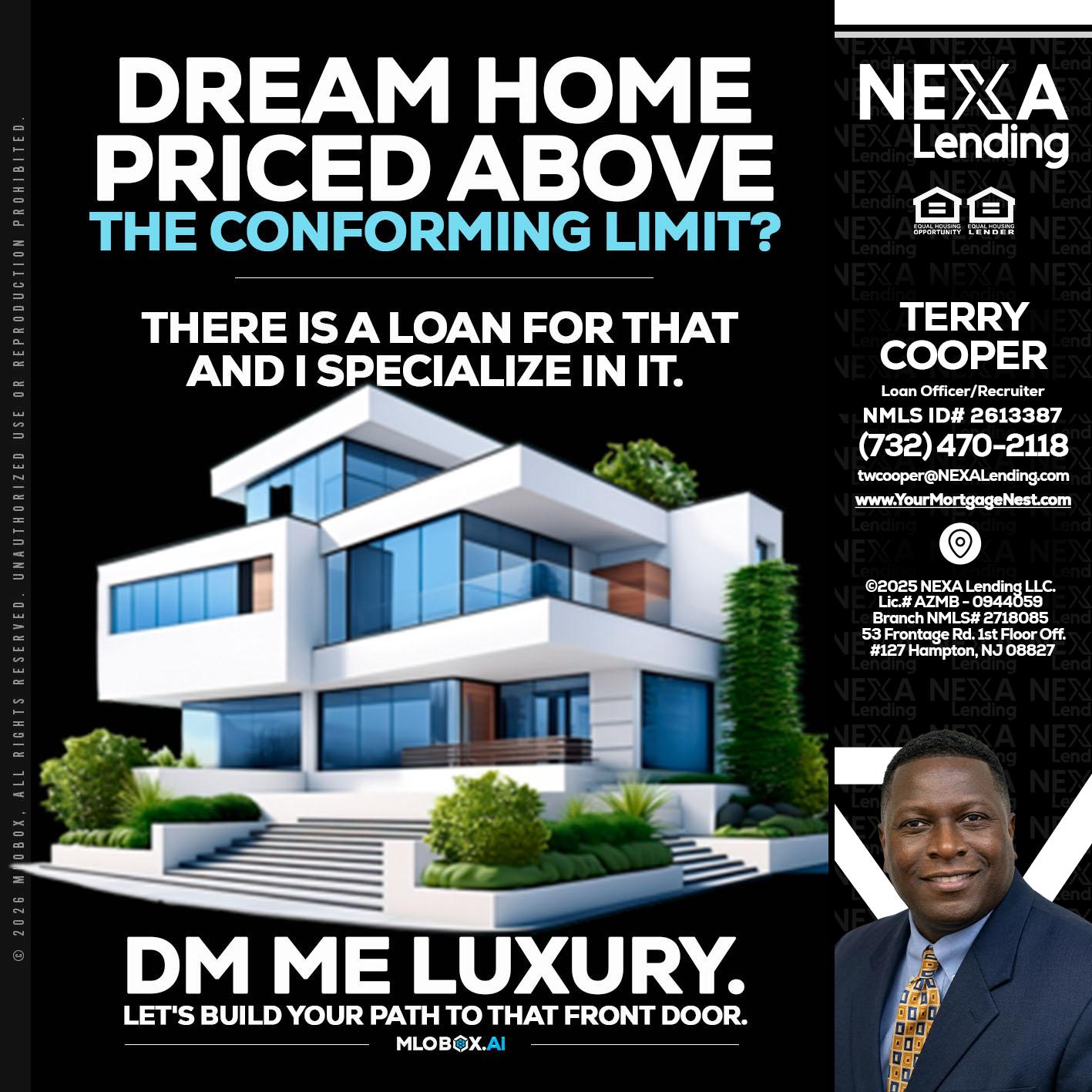 DREAM HOME - Terry Cooper -Loan Officer/Recruiter