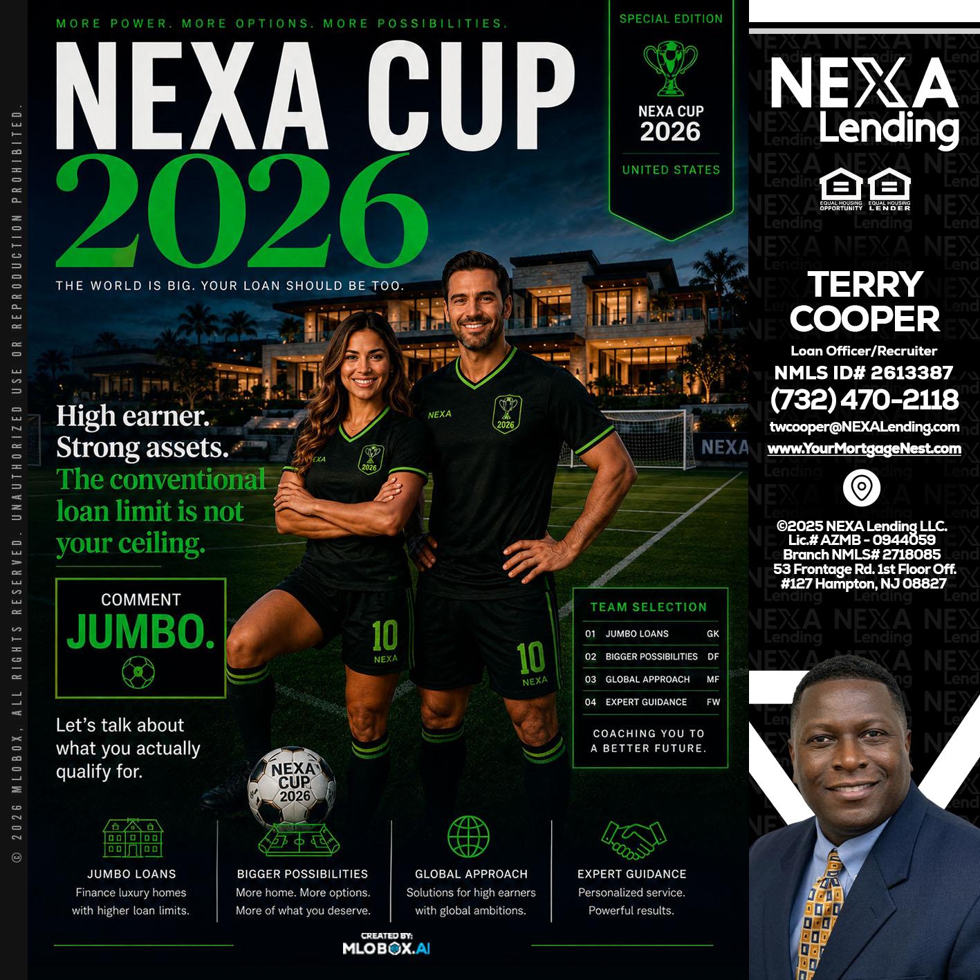 NEXA CUP 2026 - Terry Cooper -Loan Officer/Recruiter
