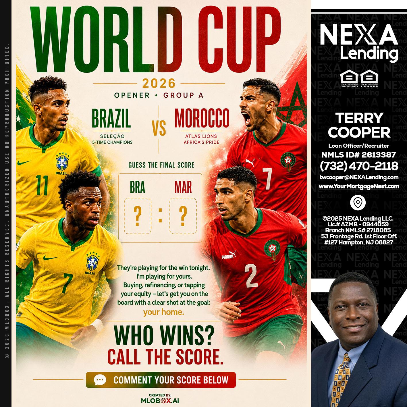 WORLD CUP - Terry Cooper -Loan Officer/Recruiter