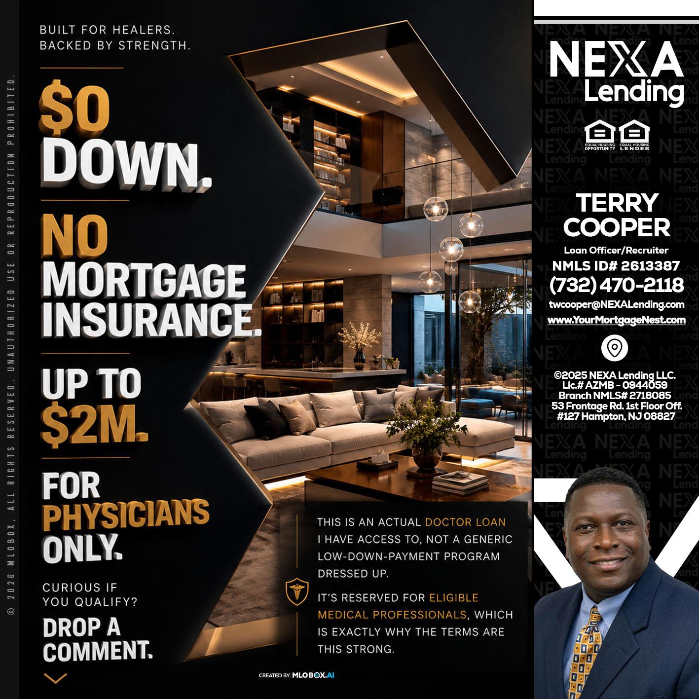 $0 DOWN - Terry Cooper -Loan Officer/Recruiter