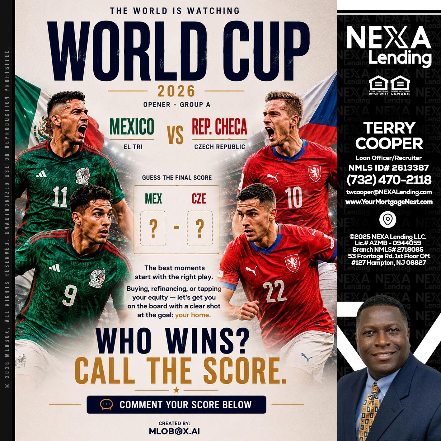 WORLD CUP 2026 - Terry Cooper -Loan Officer/Recruiter