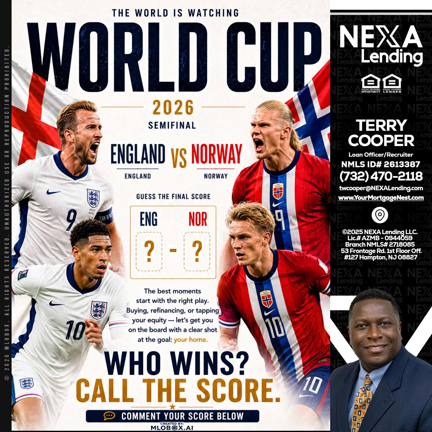 WORLD CUP 2026 - Terry Cooper -Loan Officer/Recruiter