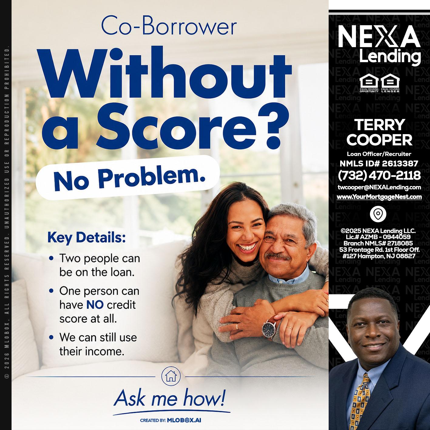 WITHOUT SCORE? - Terry Cooper -Loan Officer/Recruiter