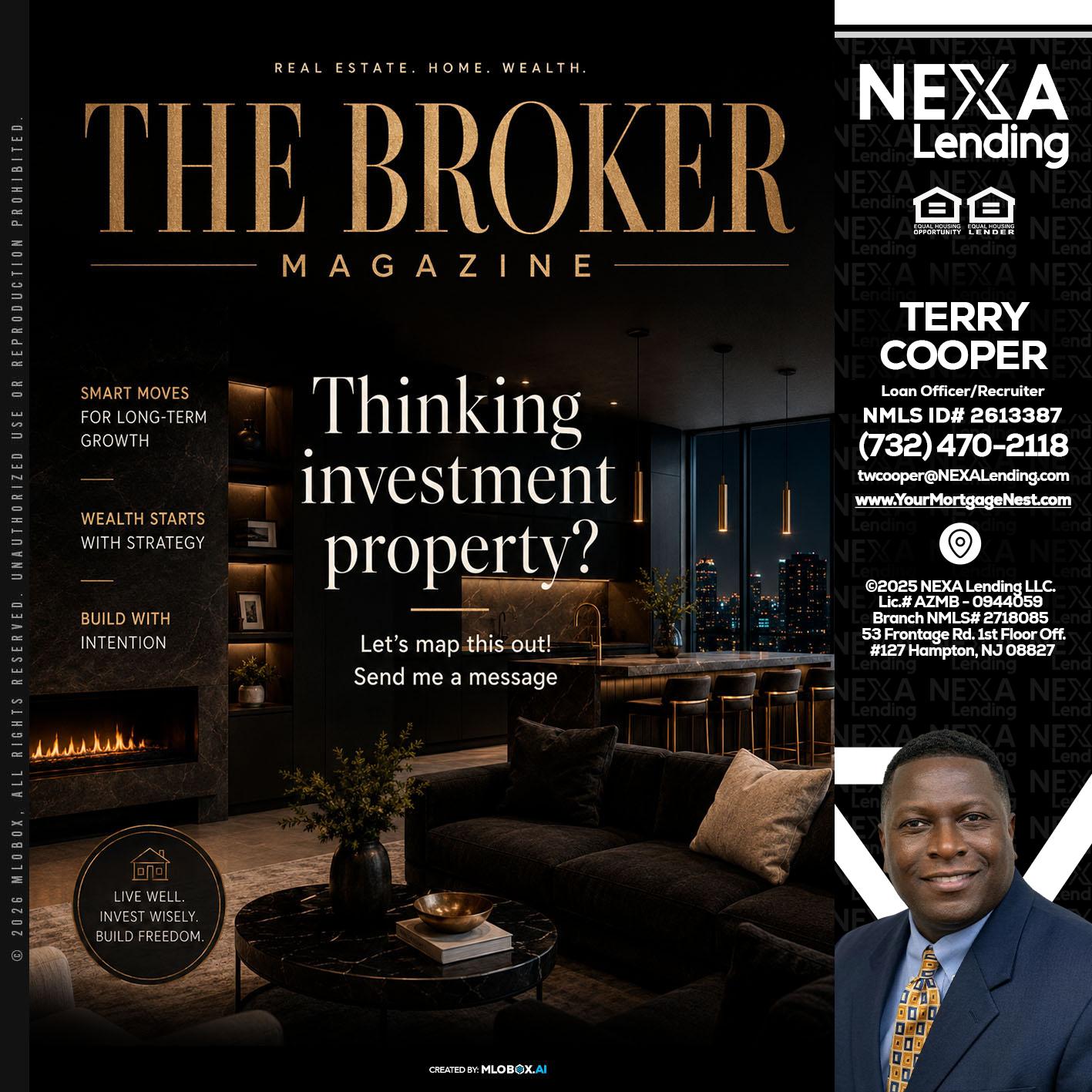 THE BROKER - Terry Cooper -Loan Officer/Recruiter