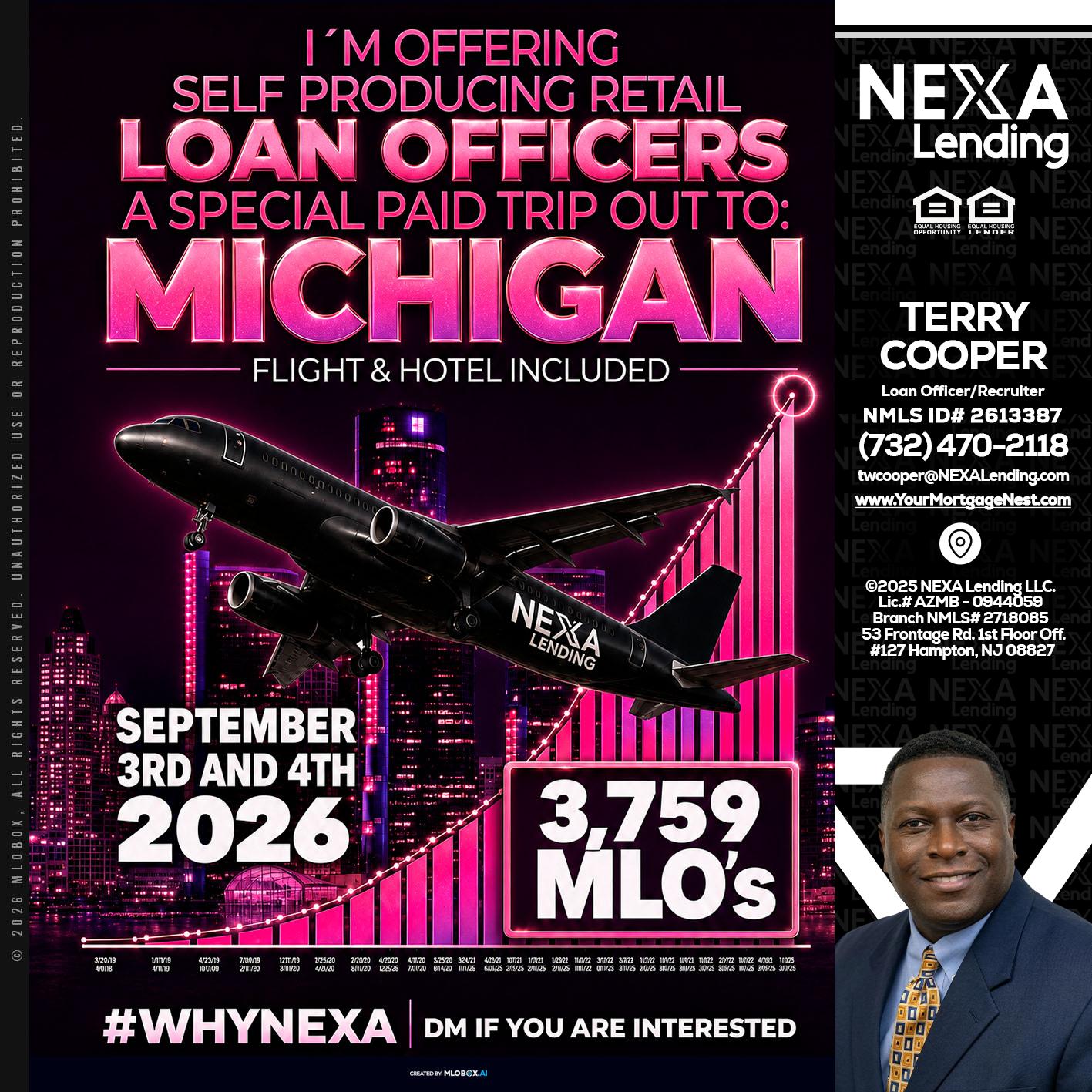 MICHIGAN TRIP - Terry Cooper -Loan Officer/Recruiter