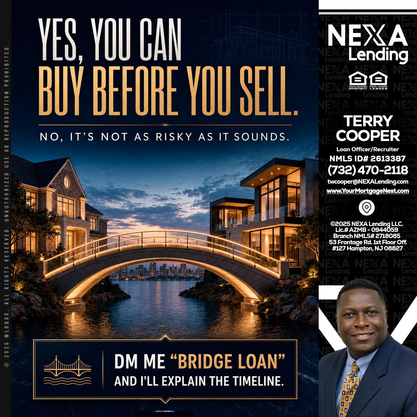 YES, YOU CAN - Terry Cooper -Loan Officer/Recruiter